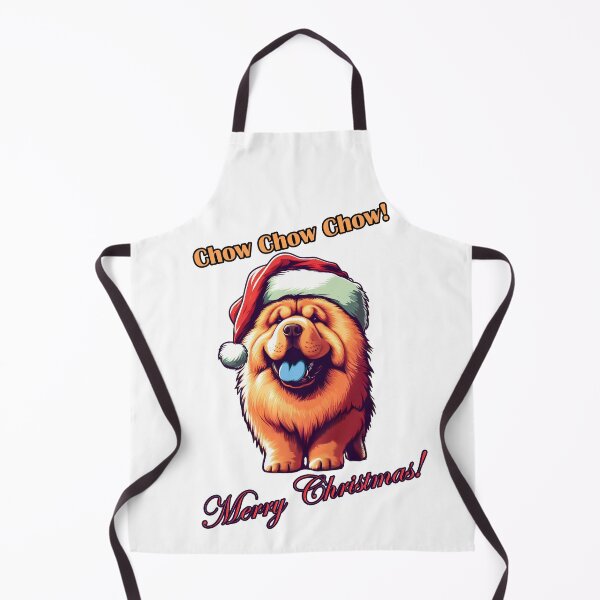 Item preview, Chow Chow Chow Merry Christmas! Cute Chowchow fun with his Santa hat designed and sold by Scandinavian-Ai.