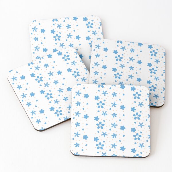 Item preview, Dutch Meadow - blue flowers striped designed and sold by BrendaWaldekker.