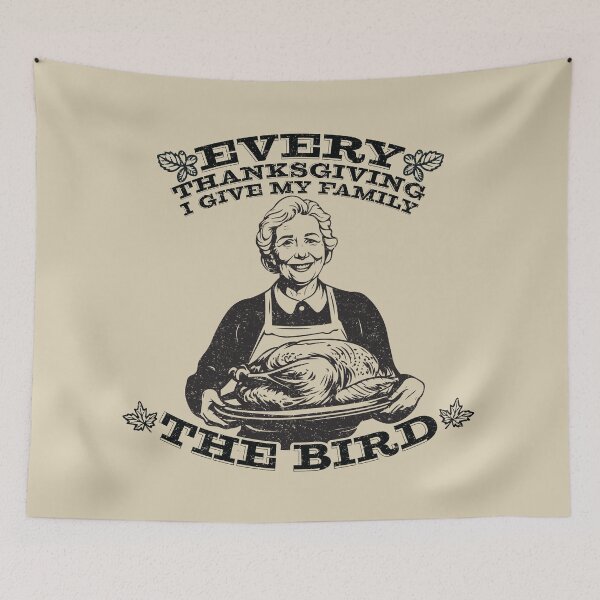 Artikelvorschau, Lustiges Thanksgiving-Geschenk für Oma, gib meiner Familie den Vogel entworfen und verkauft von OhBoyLoveIt.