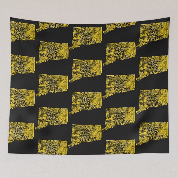 Item preview, CONNECTICUT - Freedom Is The Superpower - Gadsden Snake Flag - Dont Tread On Me design  designed and sold by pelagio.