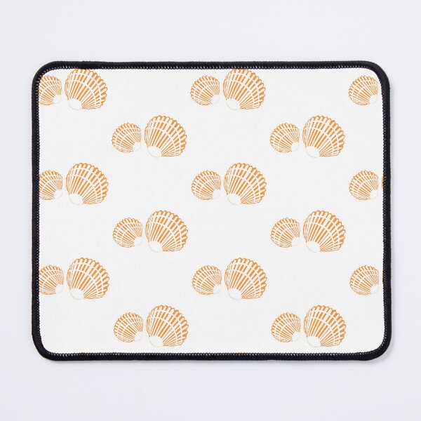 Item preview, Seaside Keepsakes - orange shells white background designed and sold by BrendaWaldekker.