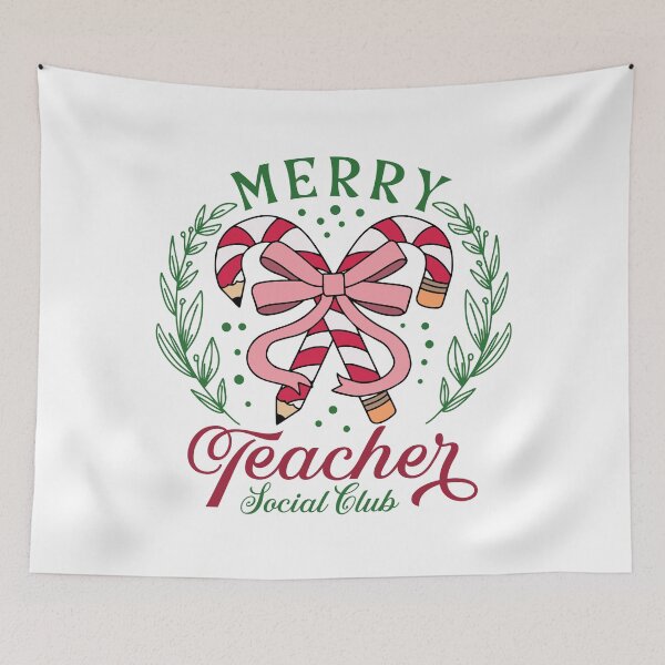 Item preview, Merry Christmas Teacher Social Club designed and sold by OskarArts.