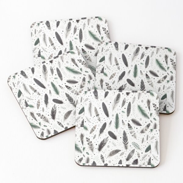 Item preview, Black and white feathers designed and sold by Wildlife and marine life.
