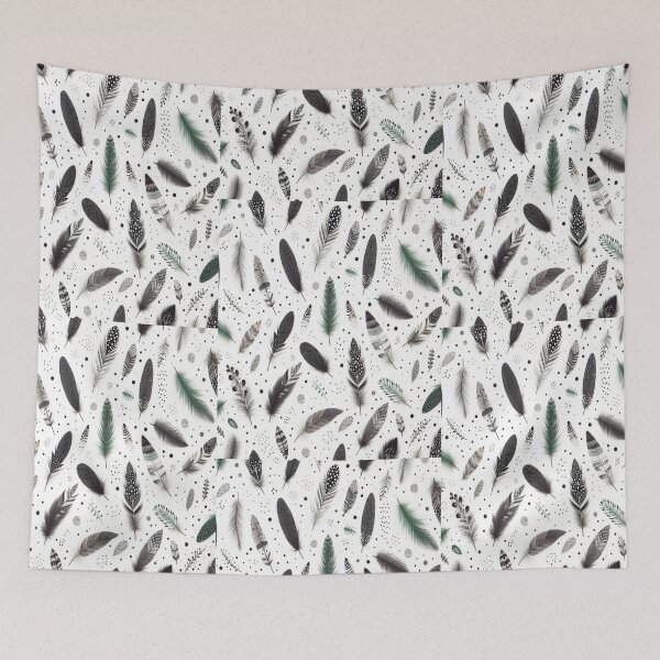 Item preview, Black and white feathers designed and sold by Wildlife and marine life.