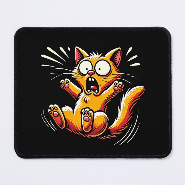 Item preview, Scared Funny Ginger Cat designed and sold by LyricsWear.