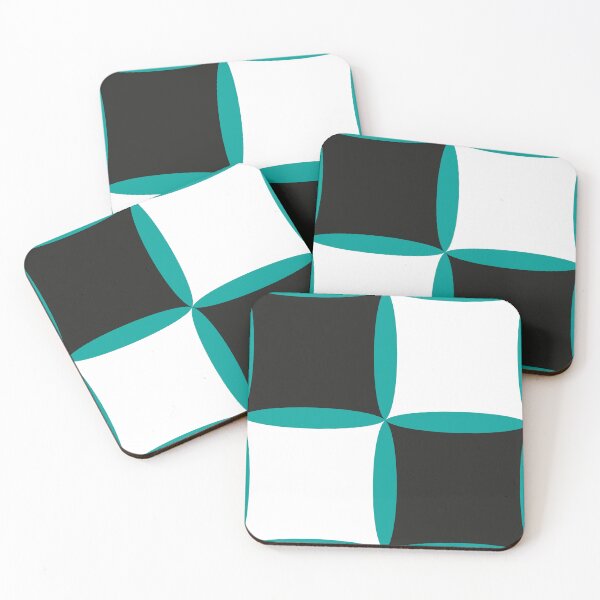 Item preview, Pattern of concave black and white squares on the background designed and sold by ZorianArt.