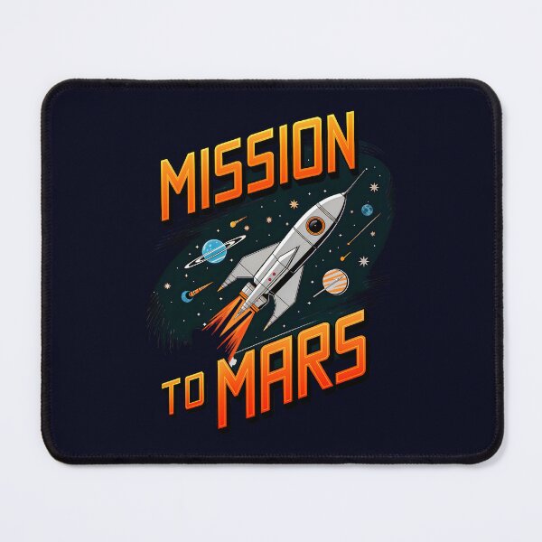 Item preview, Mission To Mars Rocket In Space designed and sold by TheArtOfPat.
