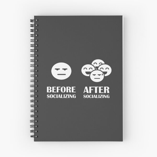 Item preview, Before Socializing vs After Socializing / Introvert Joke Funny T-Shirt Label designed and sold by introvertvibes.