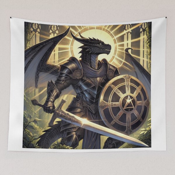 Item preview, Black Dragonborn Paladin designed and sold by Johnny MeatShield.