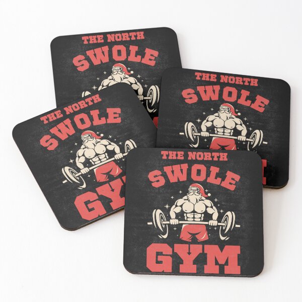 Item preview, The North Swole Gym Christmas Holiday Bodybuilding Santa  designed and sold by PowerfulPrinted.