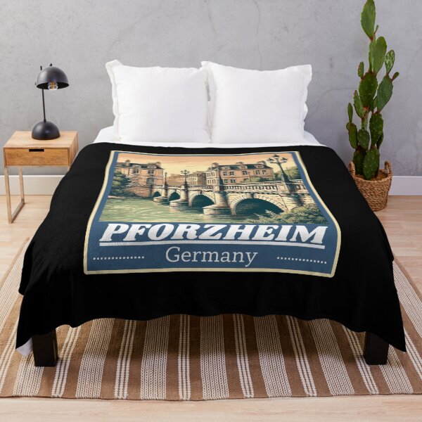 Item preview, Pforzheim Retro Skyline designed and sold by MaateoDesign.