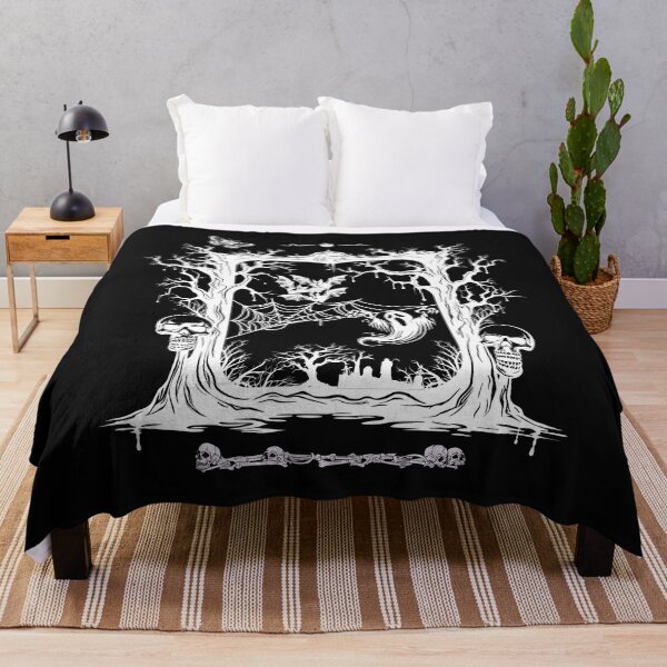Item preview, Scary Dark Goth Grave White Drawing Design designed and sold by EarthArtDesigns.