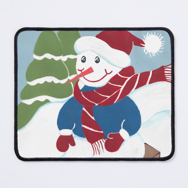 Item preview, Winter Snowman Toboggan designed and sold by Sartoris Art.