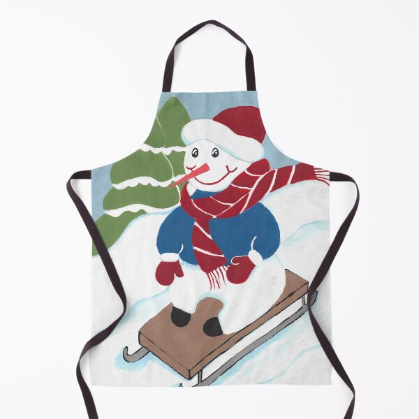 Item preview, Winter Snowman Toboggan designed and sold by Sartoris Art.
