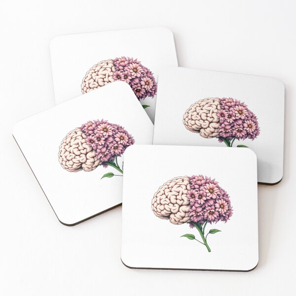 Item preview, Half Brain Half Flowers designed and sold by jkrphoto.