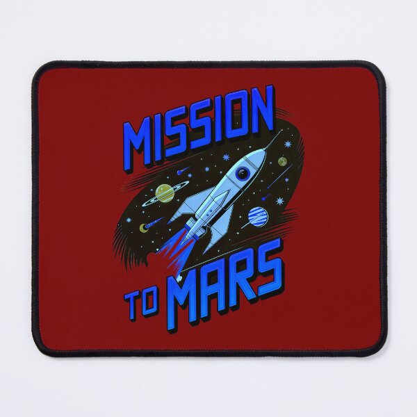 Item preview, Mission To Mars Rocket In Space designed and sold by TheArtOfPat.