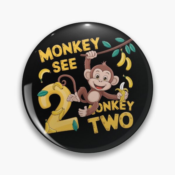Item preview, Kids 2 Years Old Monkey Party Themes 2nd Birthday designed and sold by SztylishDesigns.