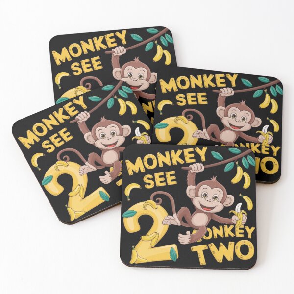 Item preview, Kids 2 Years Old Monkey Party Themes 2nd Birthday designed and sold by SztylishDesigns.
