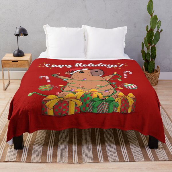 Item preview, Capybara ready for the Holidays, Capy Holidays designed and sold by OhBoyLoveIt.