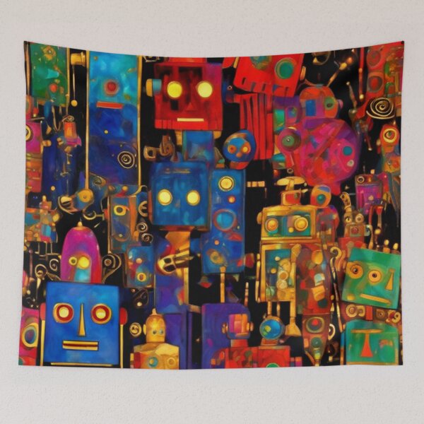 Item preview, Abstract Robot Art designed and sold by TheDarkWardrobe.