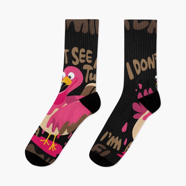 Item preview, I Don't See Any Turkey Flamingo Graphic designed and sold by PupnkittyMania ⭐⭐⭐⭐⭐.