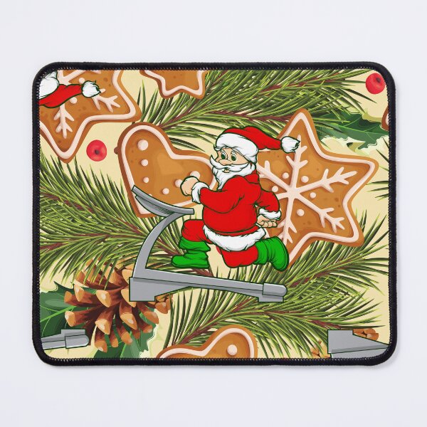 Item preview, funny christmas treadmill santa cookies  designed and sold by Gossip Rag.