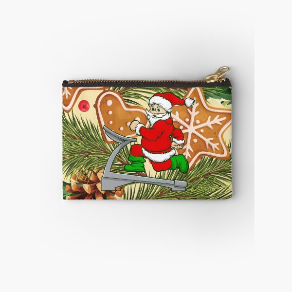 Item preview, funny christmas treadmill santa cookies  designed and sold by Gossip Rag.