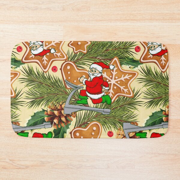 Item preview, funny christmas treadmill santa cookies  designed and sold by Gossip Rag.