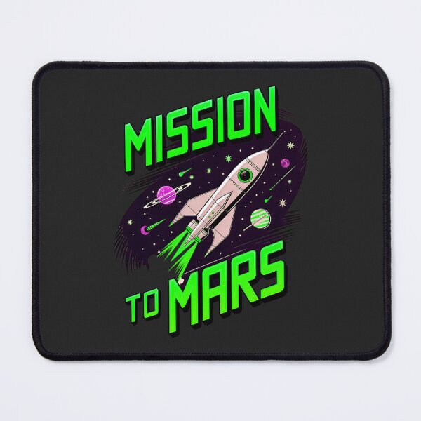 Item preview, Mission To Mars Rocket In Space designed and sold by TheArtOfPat.