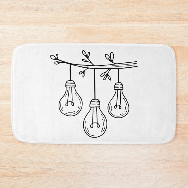 Item preview, Illustration of Bulbs Hanging from a Tree Branch designed and sold by rasagamastore.