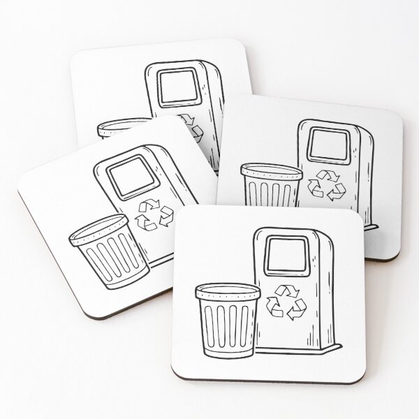 Item preview, a Bin Sitting Beside a Recycling Station designed and sold by rasagamastore.