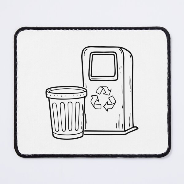 Item preview, a Bin Sitting Beside a Recycling Station designed and sold by rasagamastore.