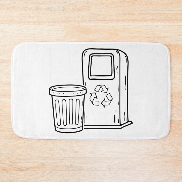 Item preview, a Bin Sitting Beside a Recycling Station designed and sold by rasagamastore.