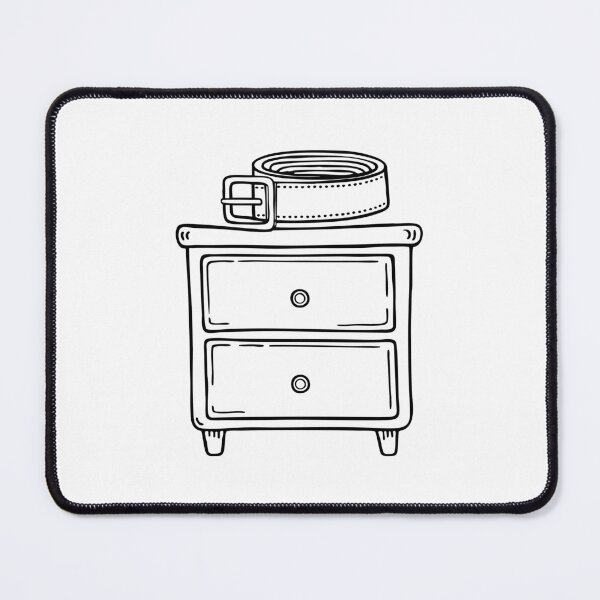 Item preview, Illustration of a Belt Placed on a Dresser designed and sold by rasagamastore.