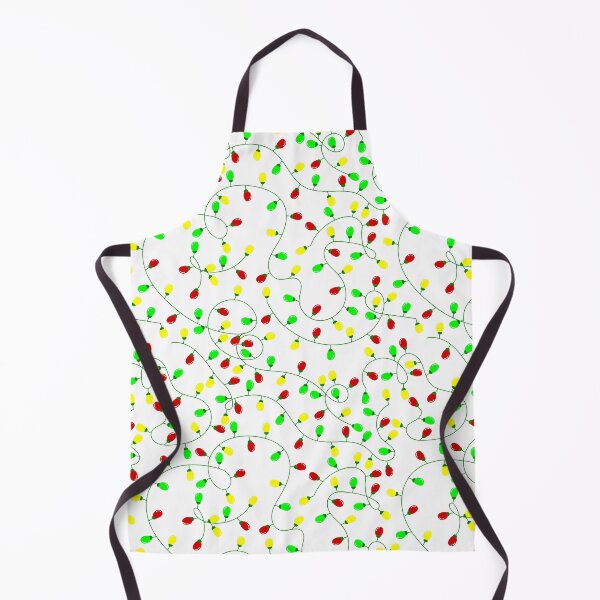 Item preview, whimsical seamless christmas tree lights designed and sold by Gossip Rag.