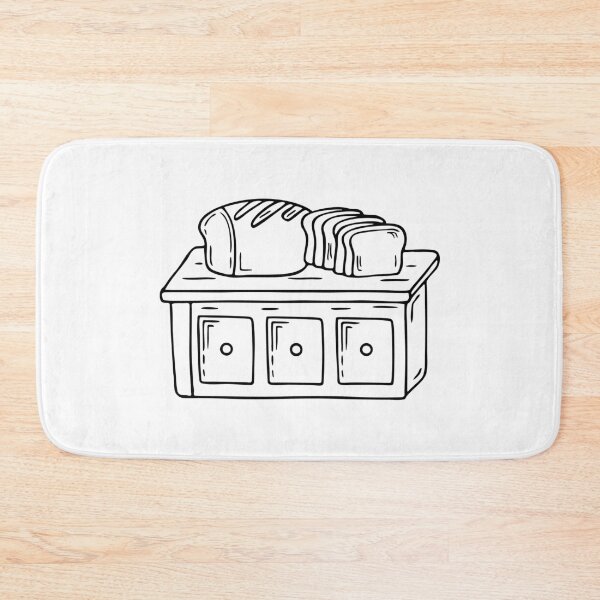 Item preview, Illustration of Bread Cooling on a Bakery Counter designed and sold by rasagamastore.