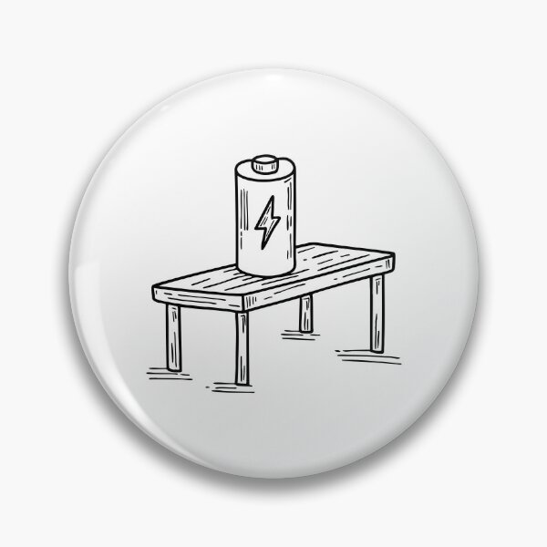 Item preview, Illustration of a Battery Placed on a Workbench designed and sold by rasagamastore.