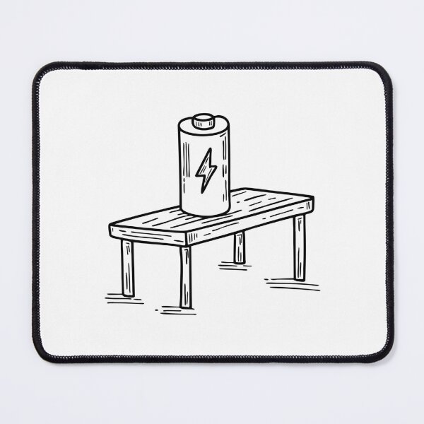 Item preview, Illustration of a Battery Placed on a Workbench designed and sold by rasagamastore.