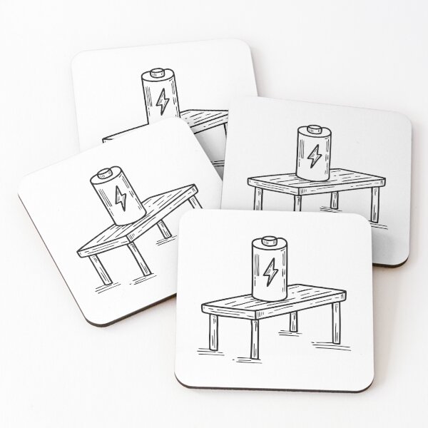 Item preview, Illustration of a Battery Placed on a Workbench designed and sold by rasagamastore.