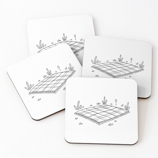 Item preview, a Picnic Blanket Spread on a Grassy Field designed and sold by rasagamastore.