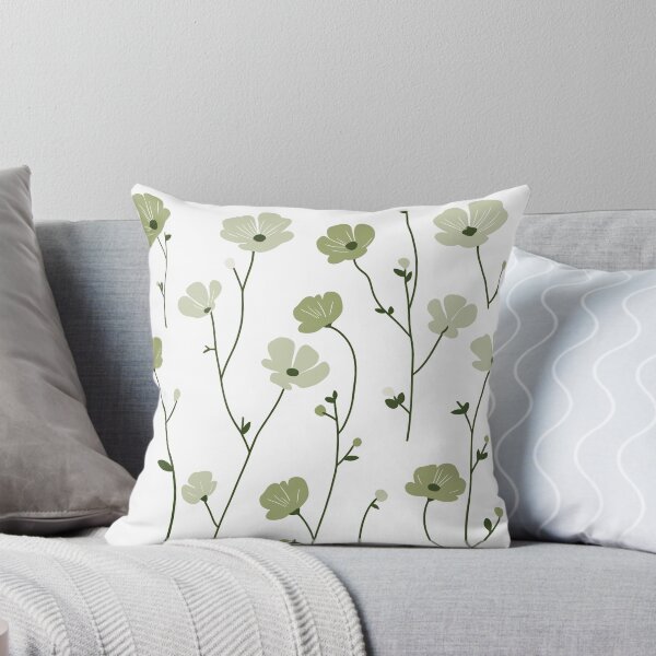 Item preview, Sage Green Flowers designed and sold by YalenArt.