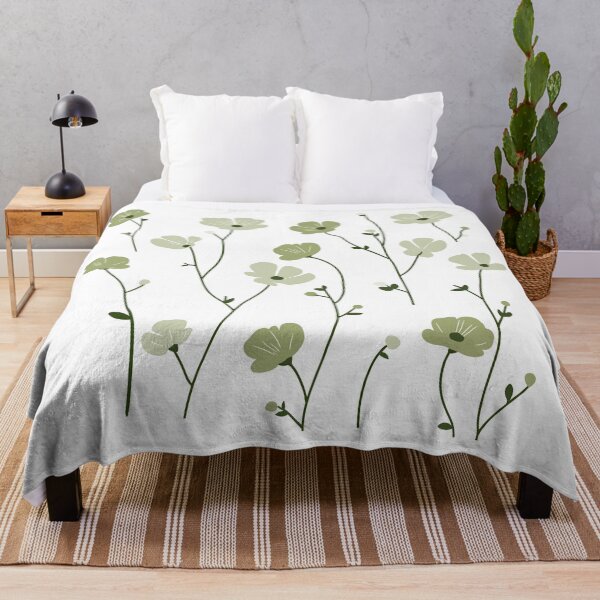 Item preview, Sage Green Flowers designed and sold by YalenArt.