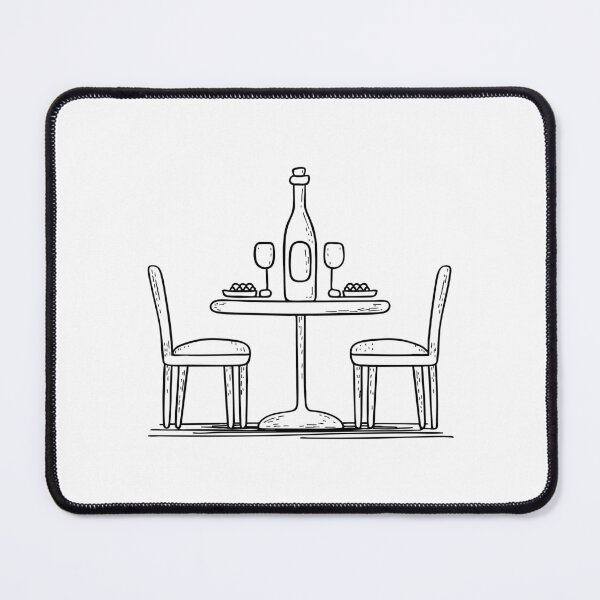 Item preview, Illustration of a Bottle Placed on a Dining Table designed and sold by rasagamastore.