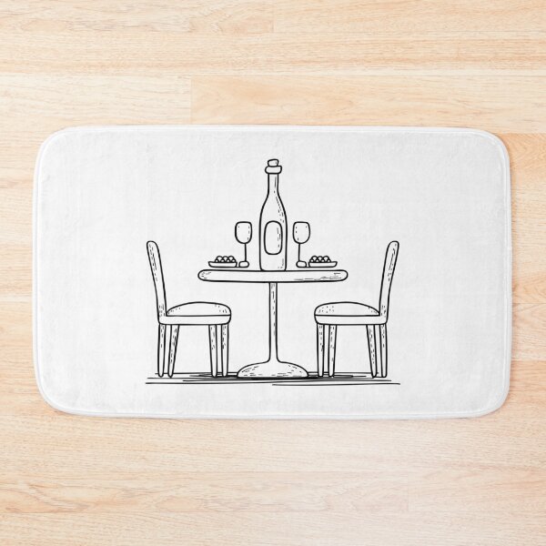 Item preview, Illustration of a Bottle Placed on a Dining Table designed and sold by rasagamastore.