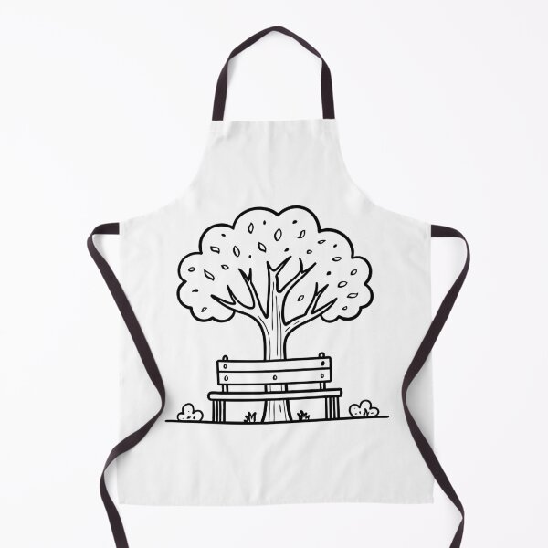 Item preview, Illustration of a Bench Placed Under a Shady Tree designed and sold by rasagamastore.