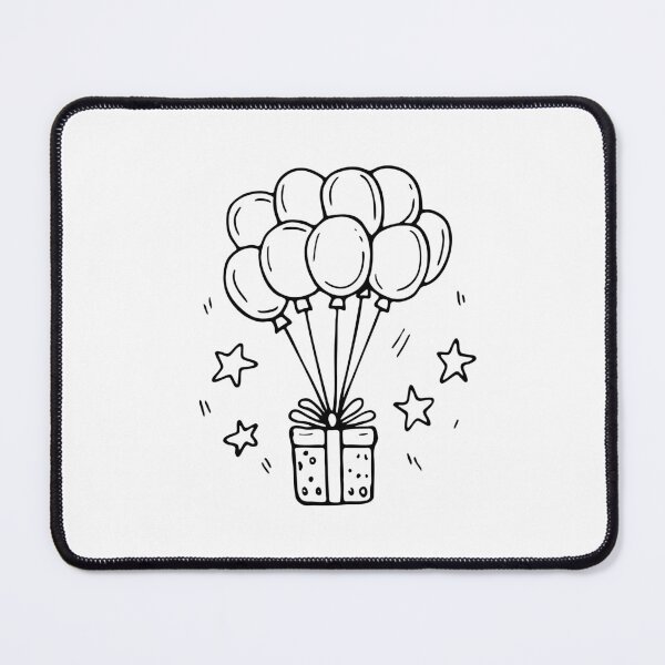 Item preview, Illustration of Balloons Floating Above a Festive Party designed and sold by rasagamastore.