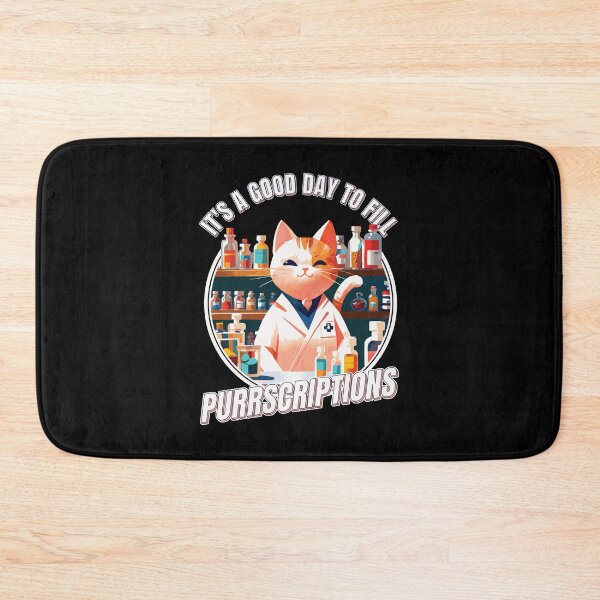 Item preview, Good Day to Fill Purrscriptions Cute Cat Pharmacist designed and sold by thecatcouch.