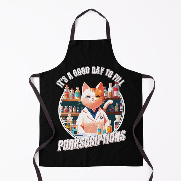 Item preview, Good Day to Fill Purrscriptions Cute Cat Pharmacist designed and sold by thecatcouch.