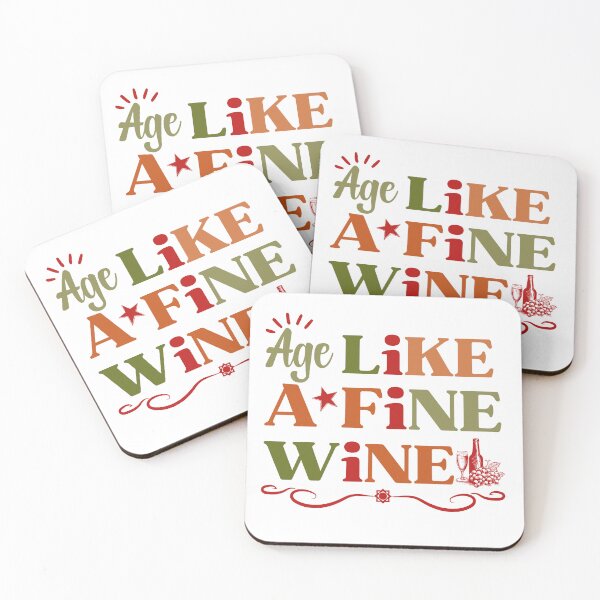Item preview, Age Like A Fine Wine Colorful Birthday Design designed and sold by Raise2Shine.