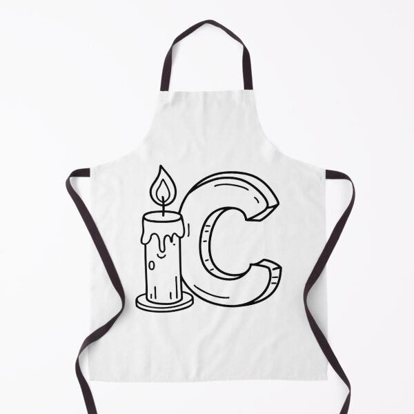 Item preview, Illustration of a Candle Beside Letter C designed and sold by rasagamastore.